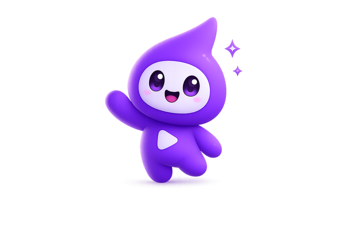 Mascote da Editta acenando